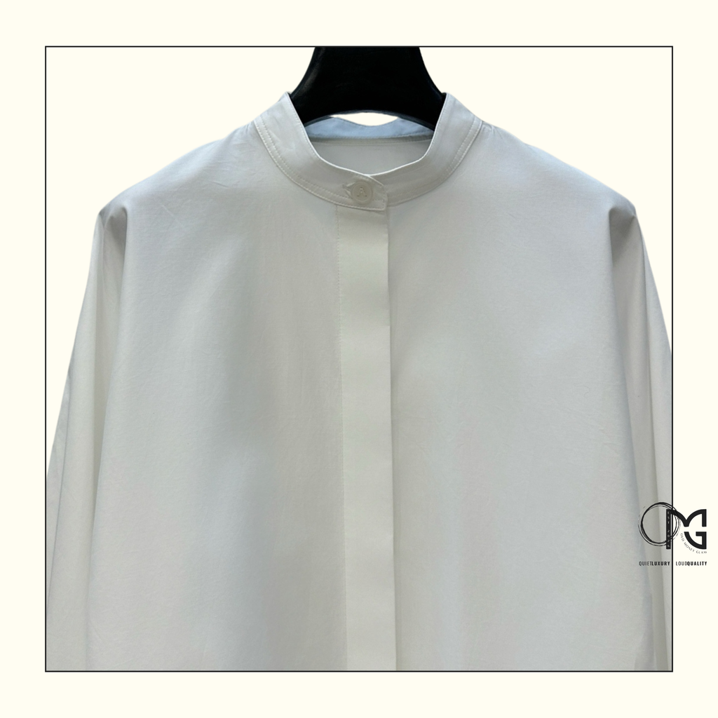 COTTON POPLIN BLOUSE