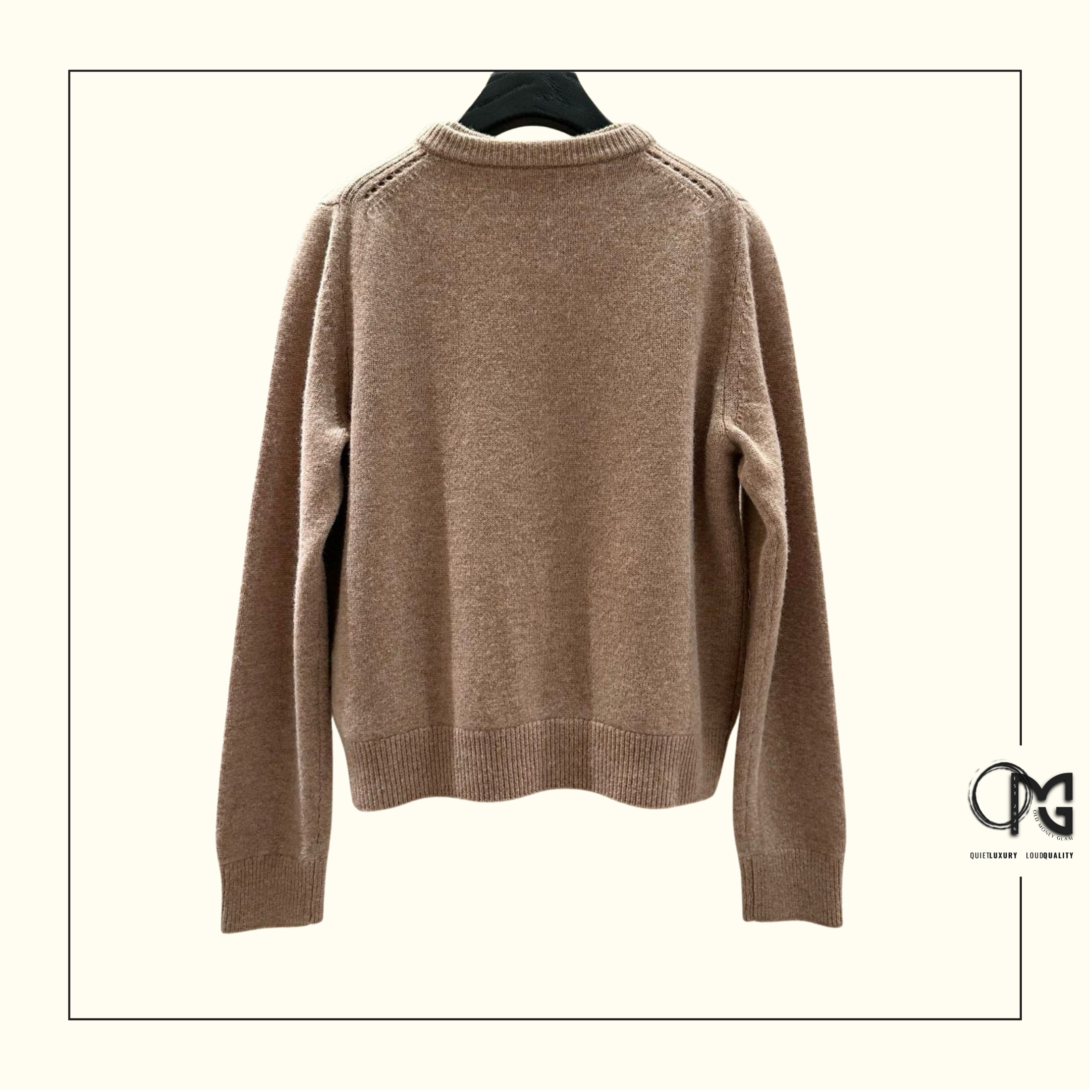 CAMEL CASHMERE TWINSET CARDIGAN