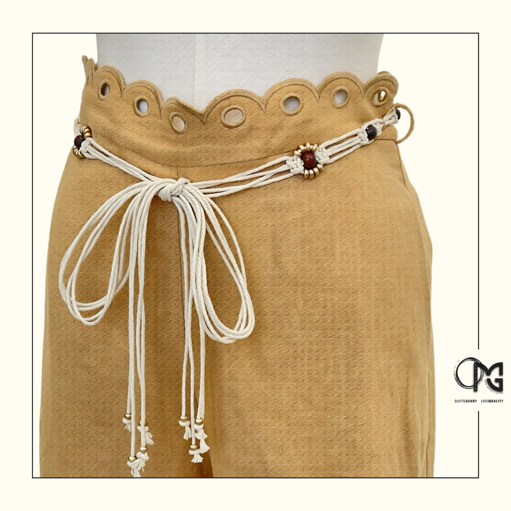 AWAKEN EMBROIDERED YOKE BLOUSE & KICK FLARE