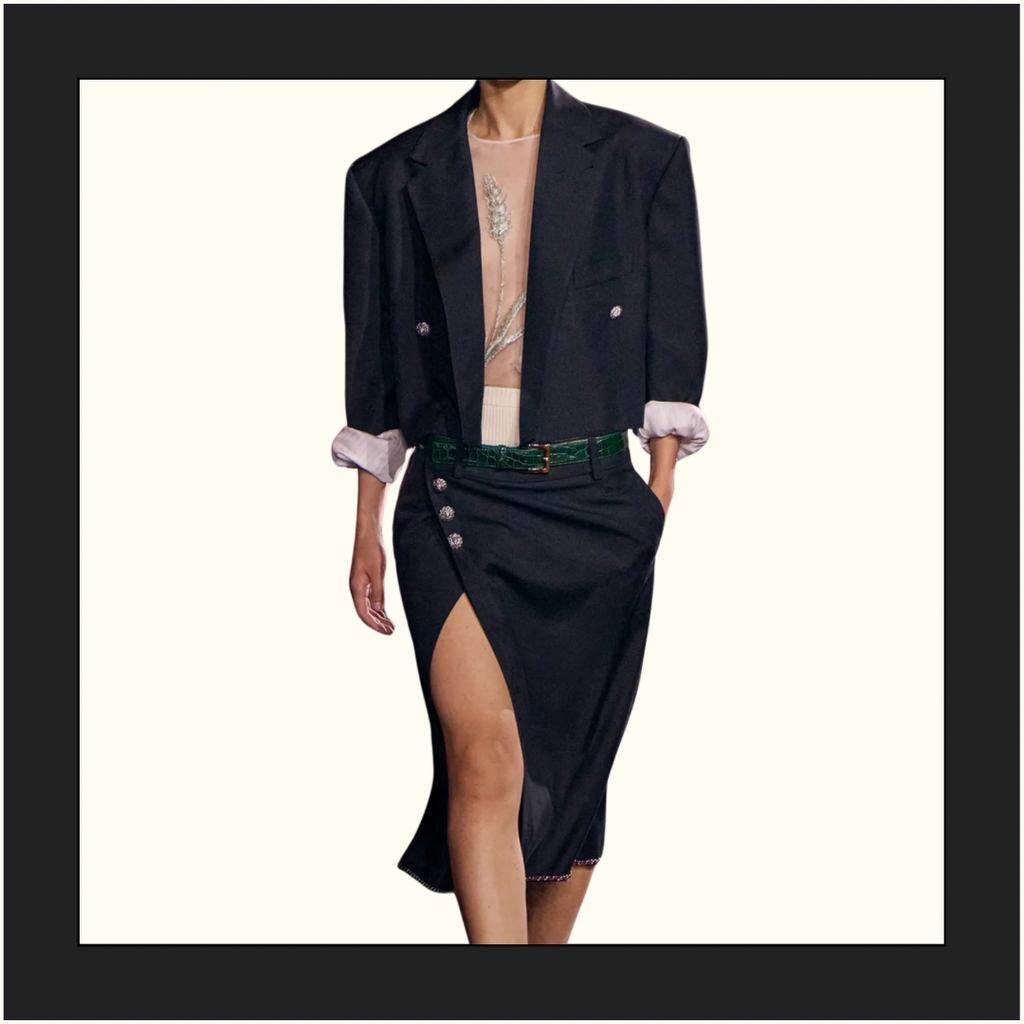 SATIN & SILK MUSLIN BLOUSE