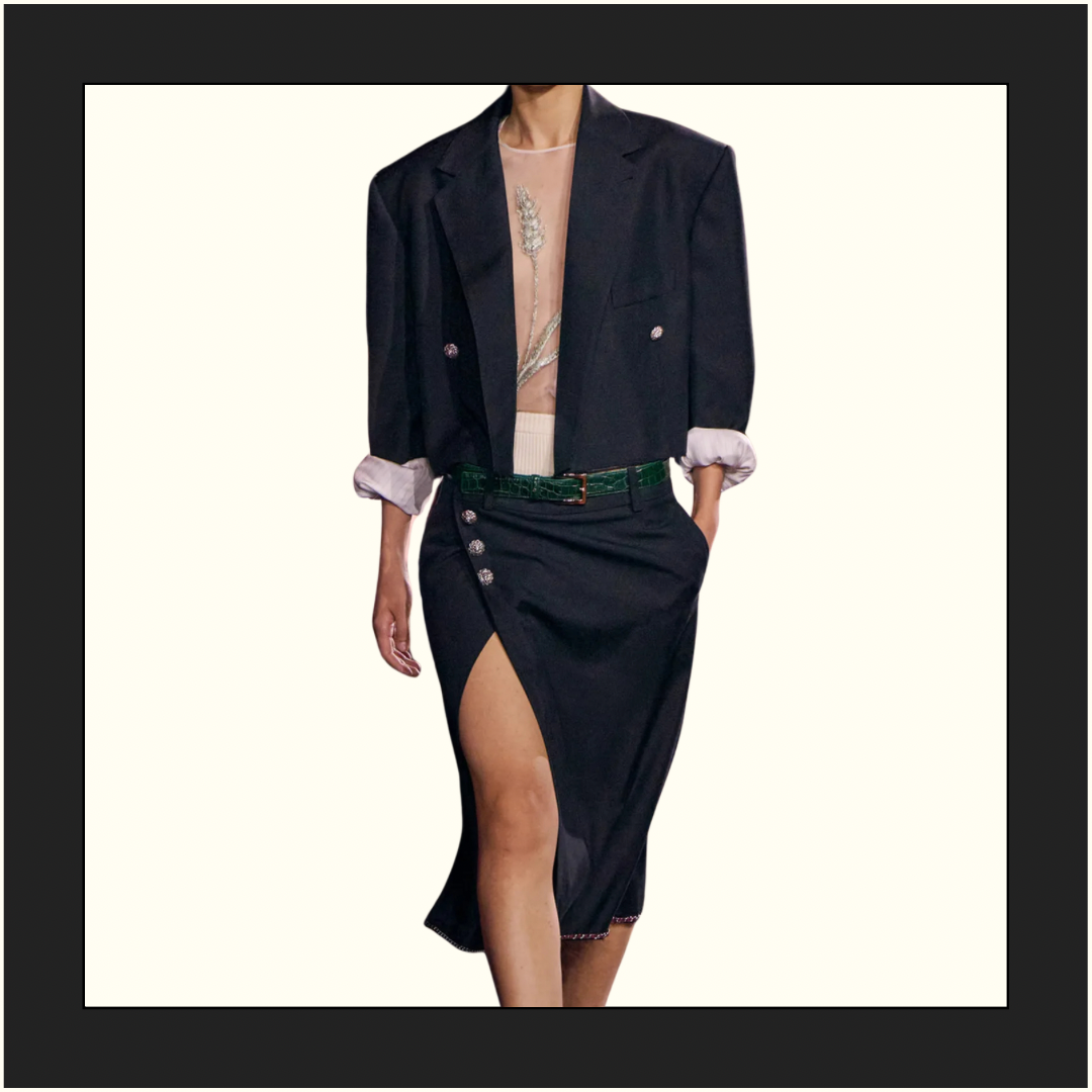 SATIN & SILK MUSLIN BLOUSE