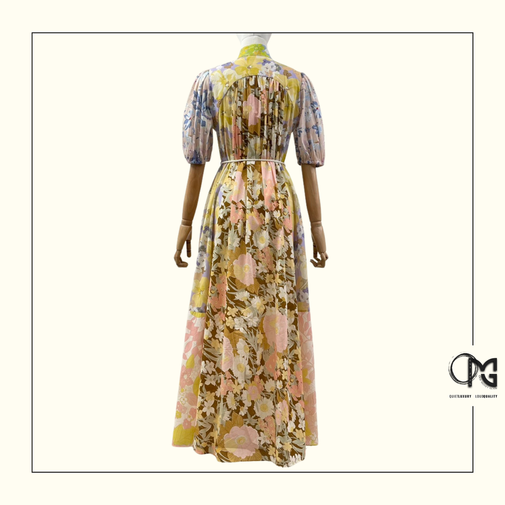 POP FLORAL PRINT MAXI DRESS