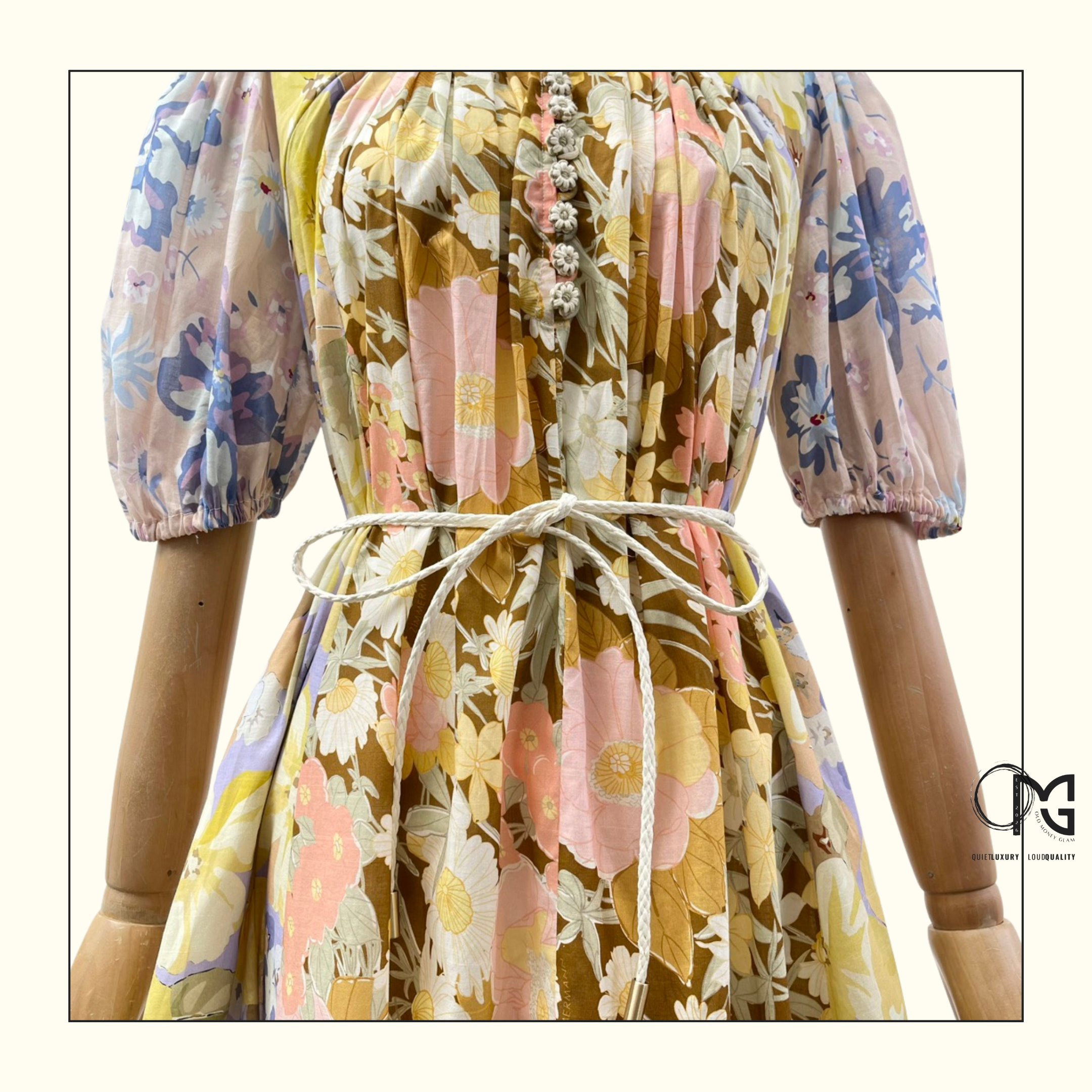 POP FLORAL PRINT MAXI DRESS