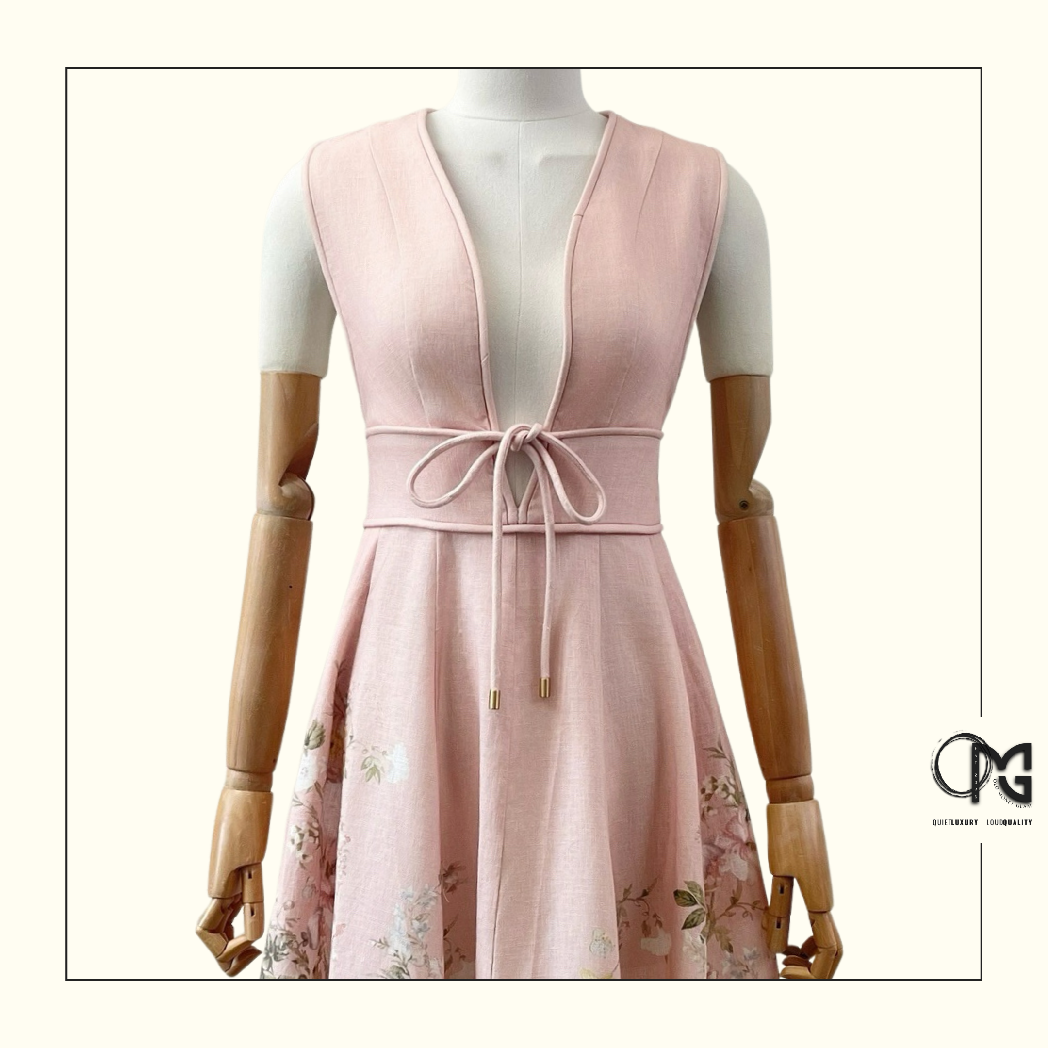 WAVERLY PLUNGE MIDI DRESS