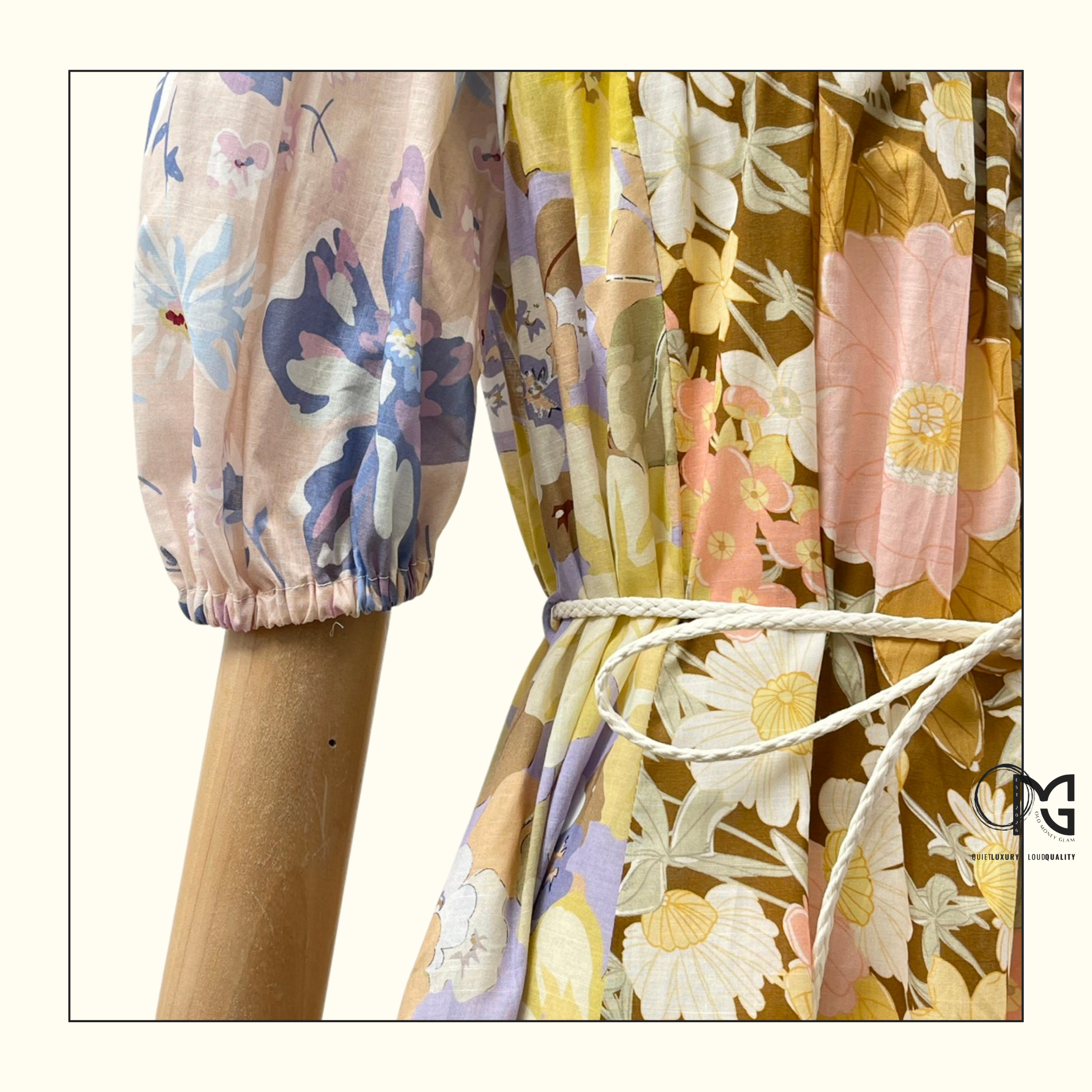 POP FLORAL PRINT MAXI DRESS