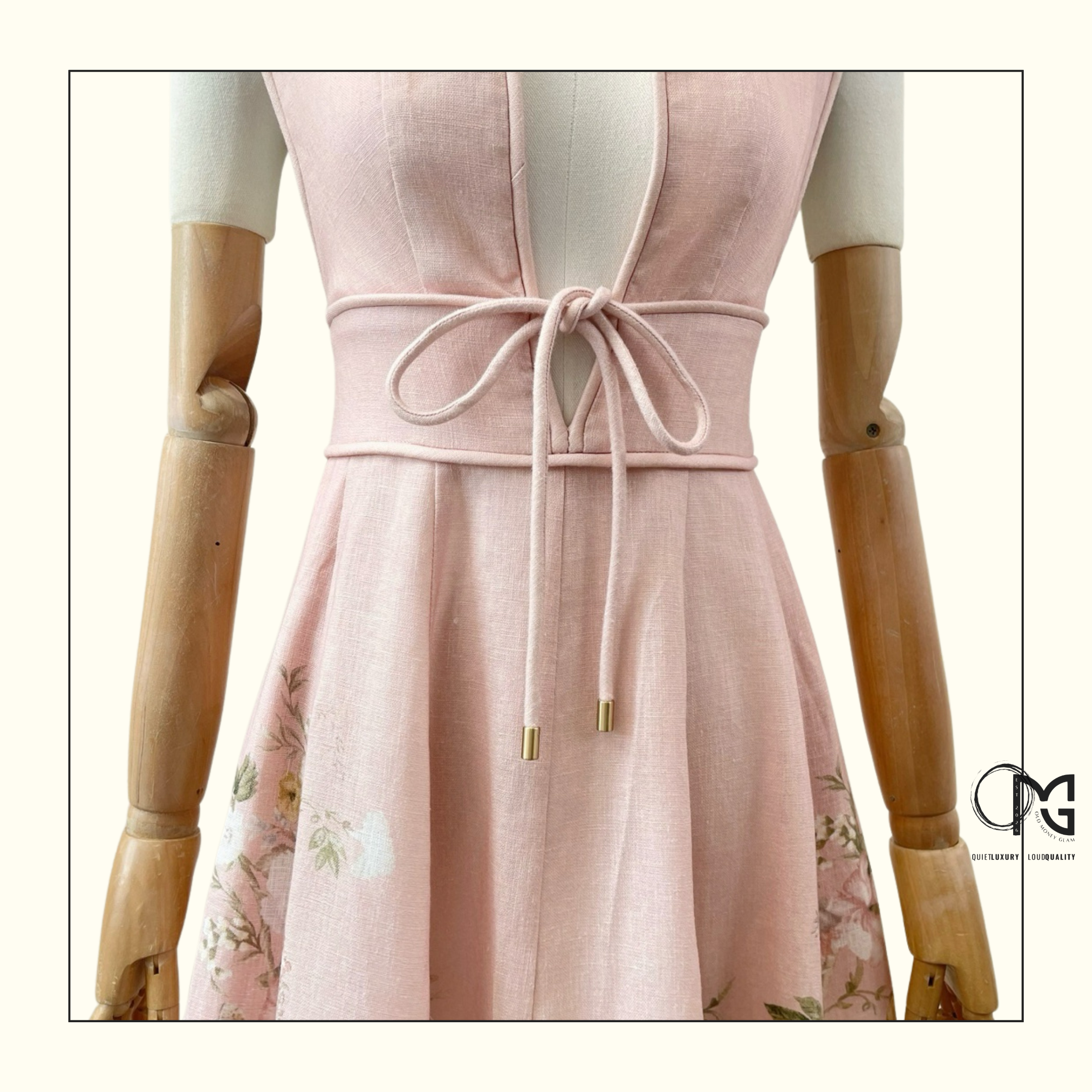 WAVERLY PLUNGE MIDI DRESS
