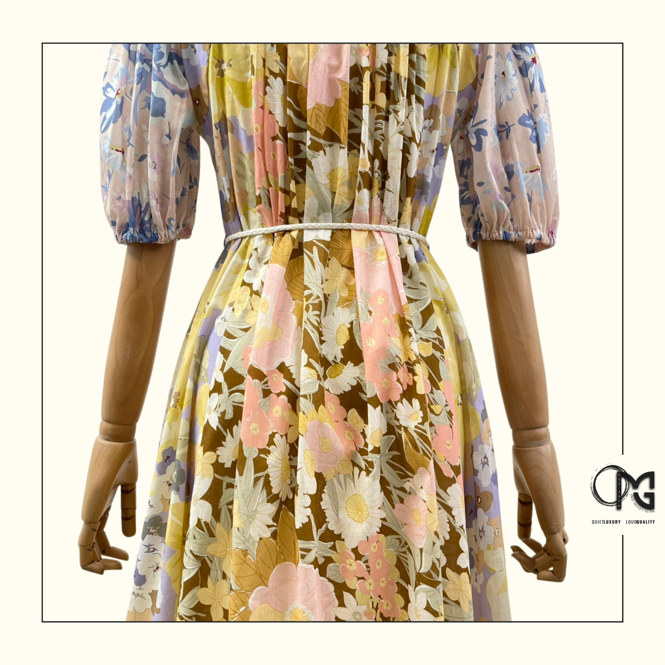 POP FLORAL PRINT MAXI DRESS