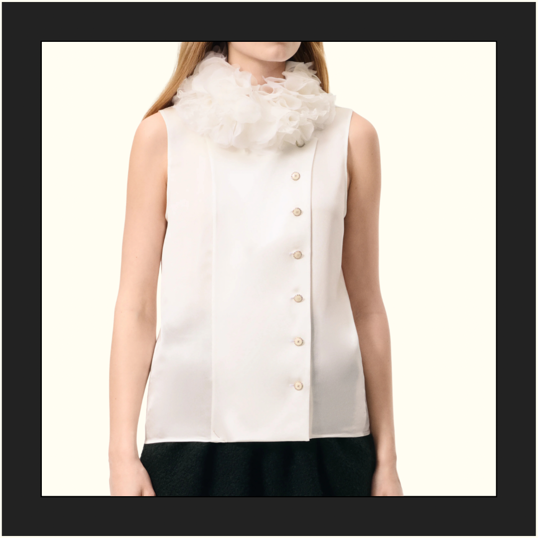 SATIN & SILK MUSLIN TOP