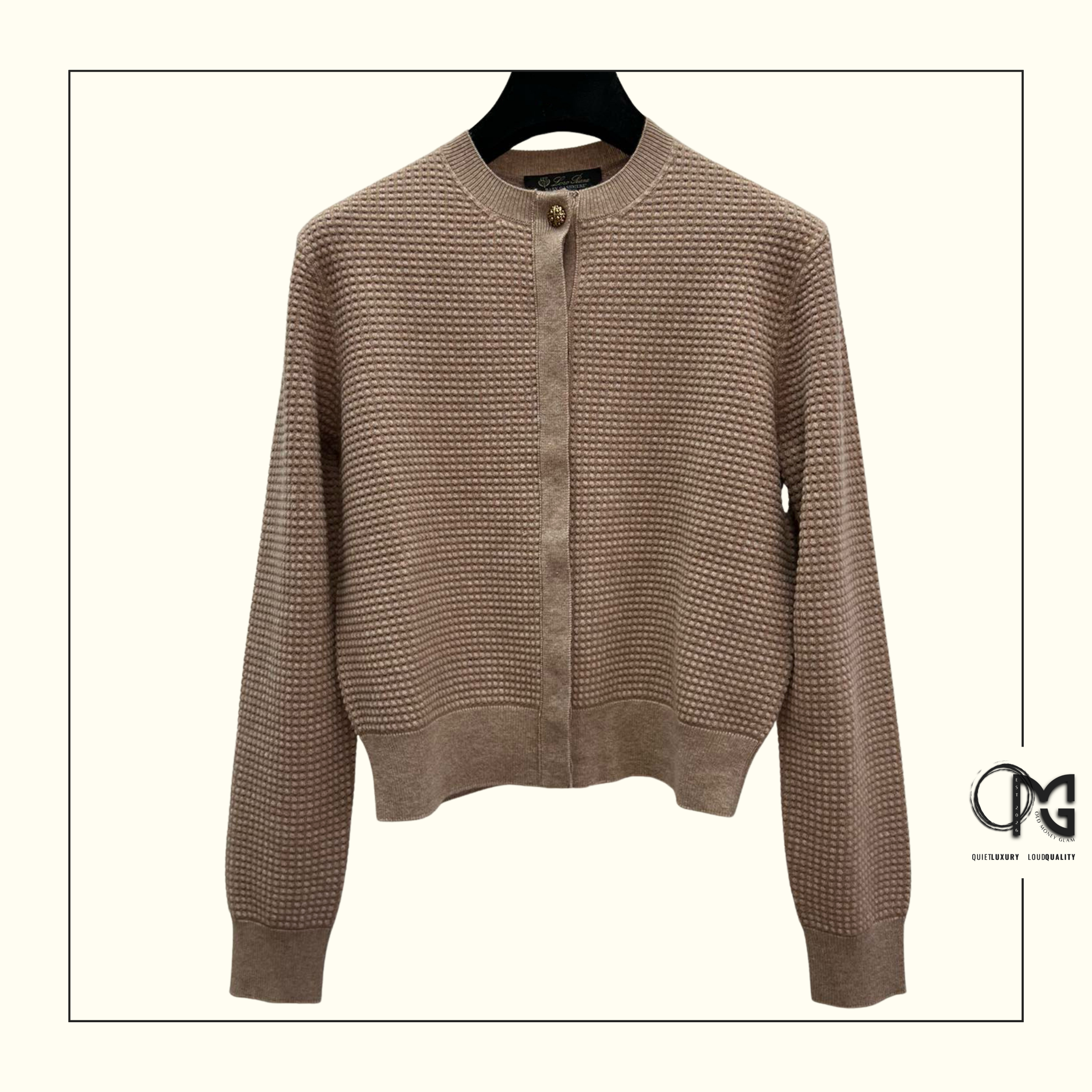 MONOCHROME CASHMERE & COTTON CARDIGAN