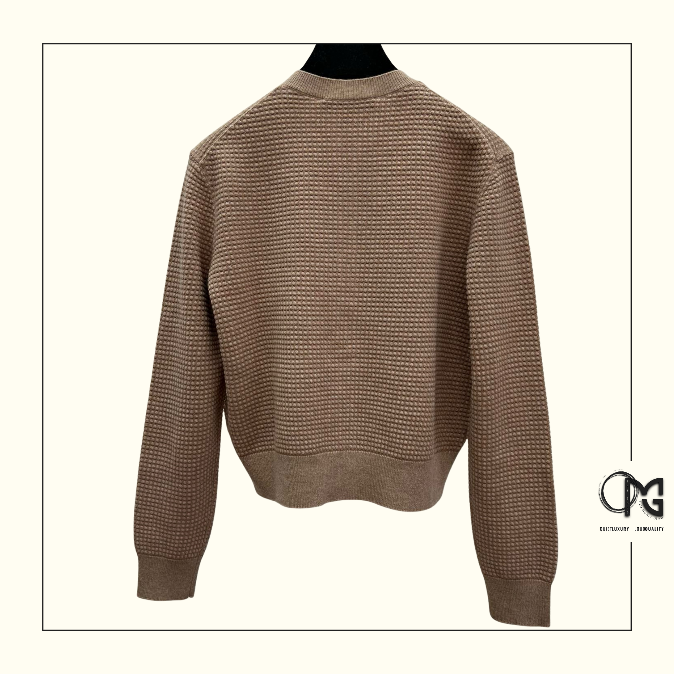 MONOCHROME CASHMERE & COTTON CARDIGAN