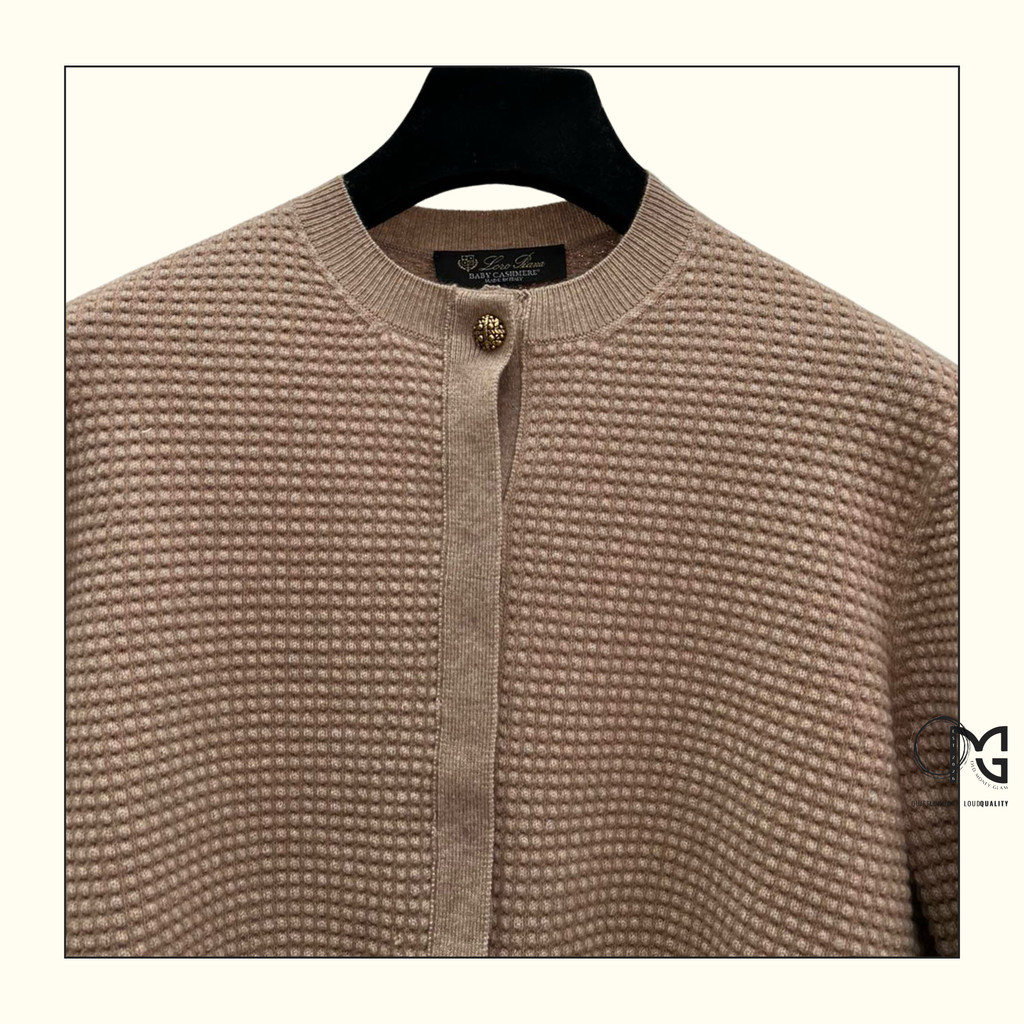 MONOCHROME CASHMERE & COTTON CARDIGAN