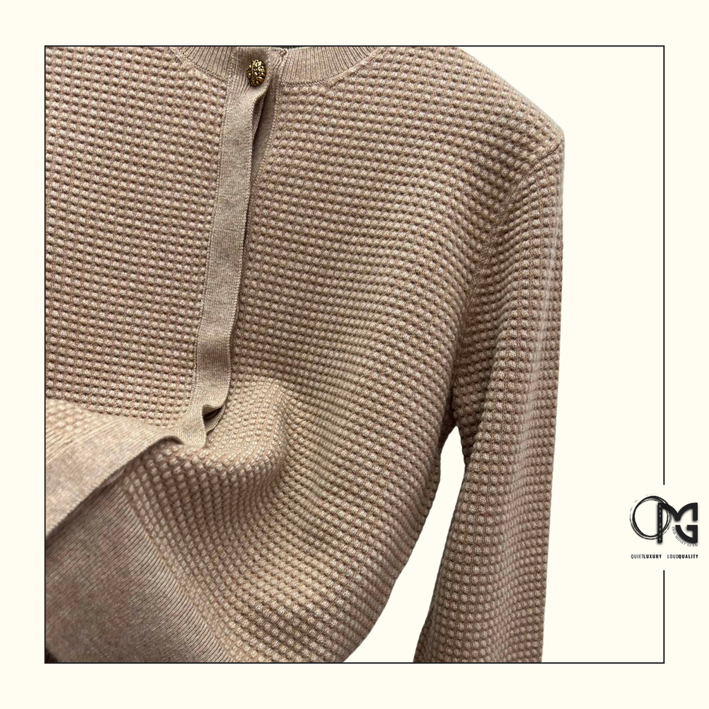 MONOCHROME CASHMERE & COTTON CARDIGAN