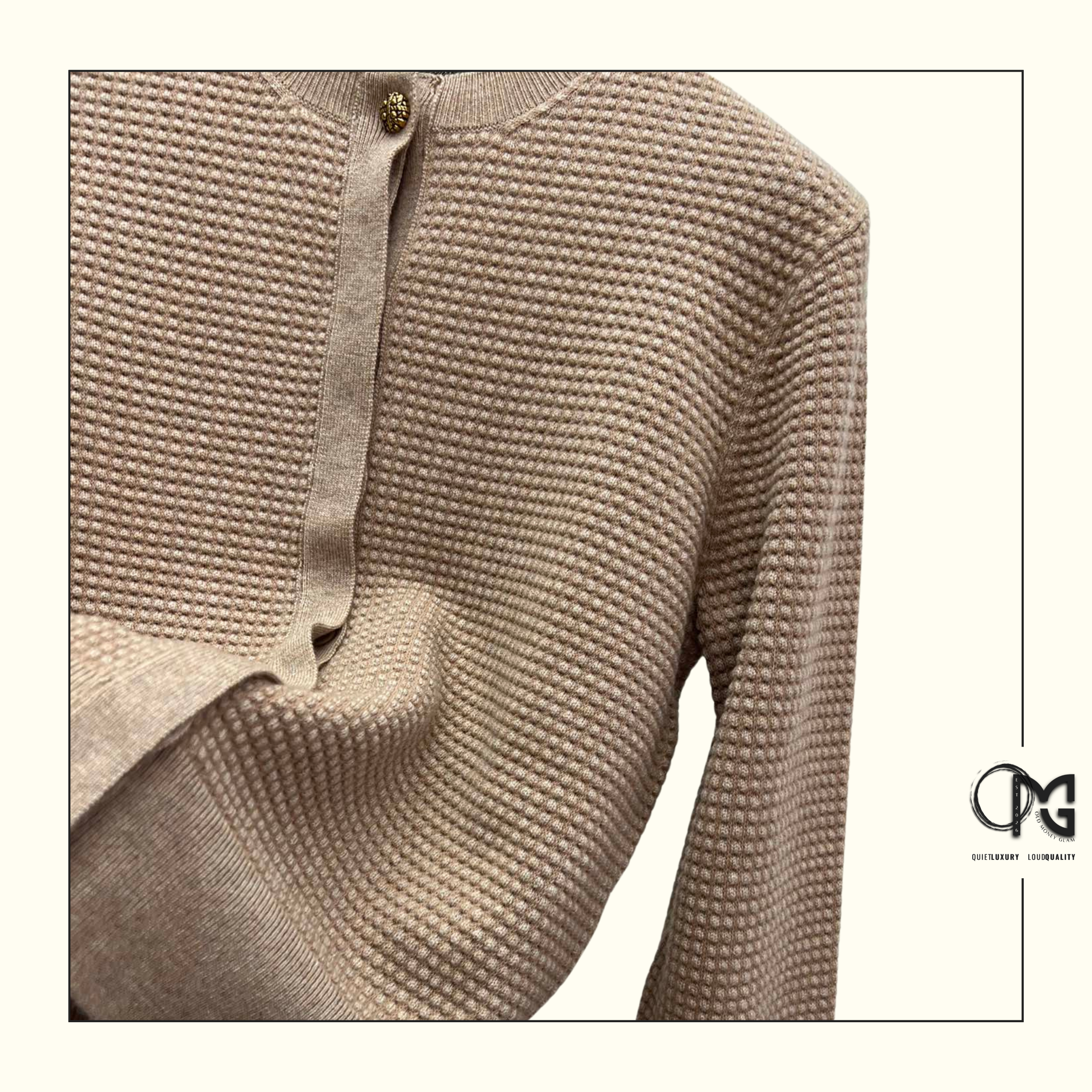 MONOCHROME CASHMERE & COTTON CARDIGAN