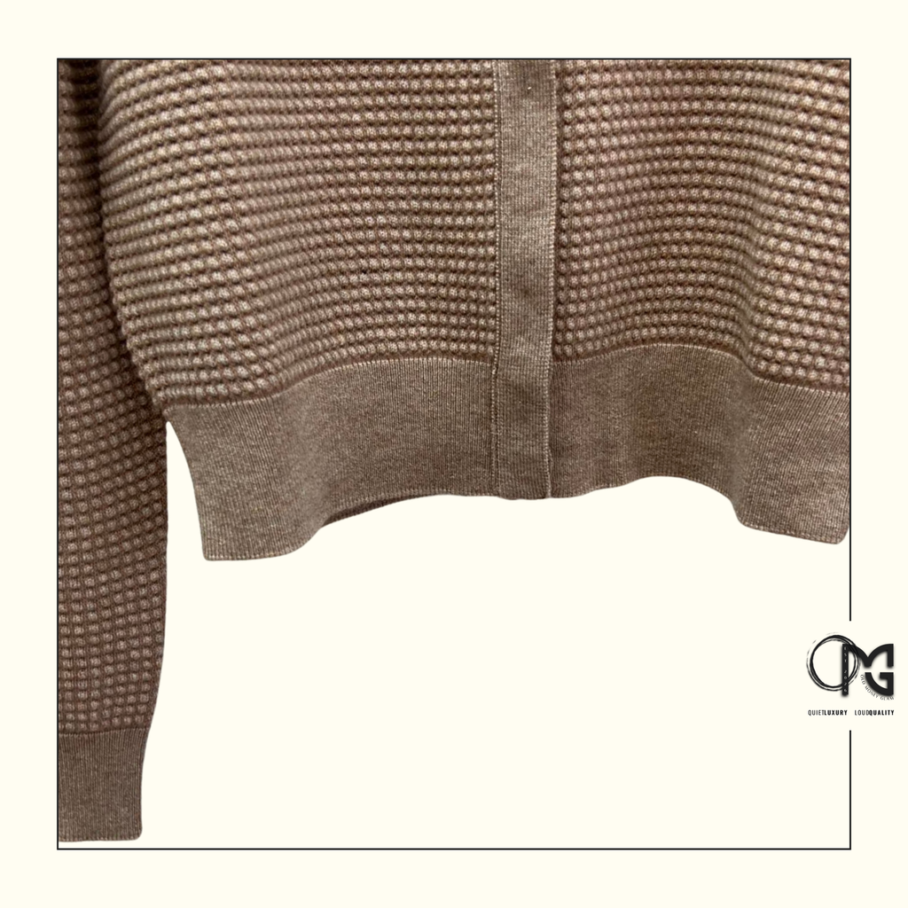 MONOCHROME CASHMERE & COTTON CARDIGAN