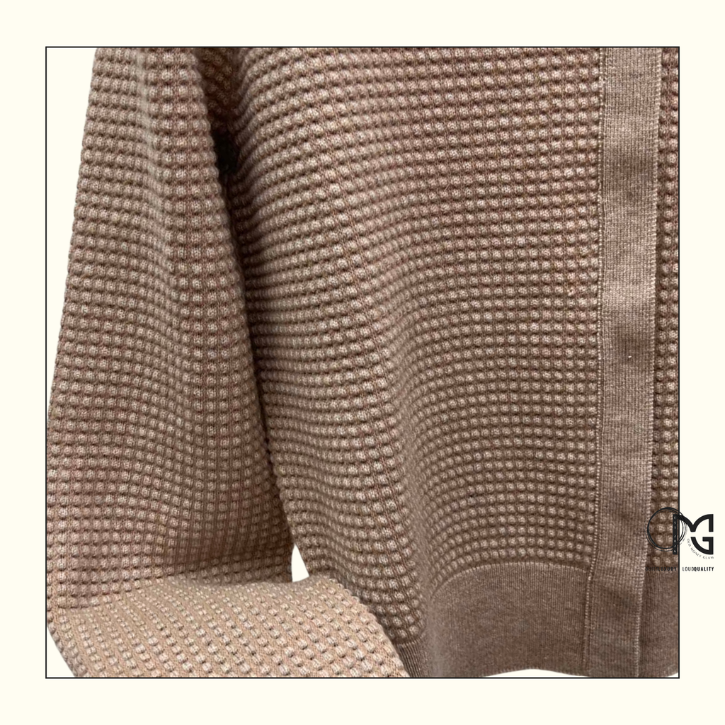 MONOCHROME CASHMERE & COTTON CARDIGAN