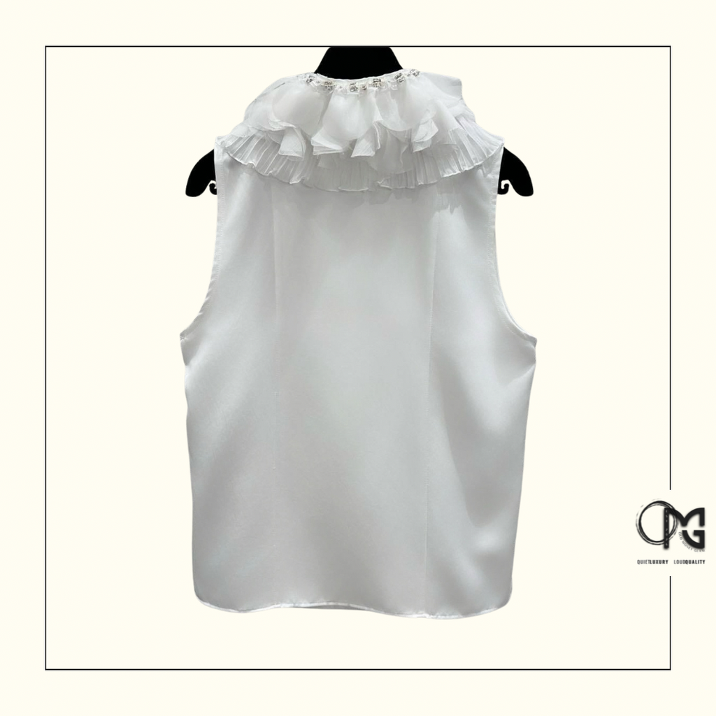 SATIN & SILK MUSLIN TOP