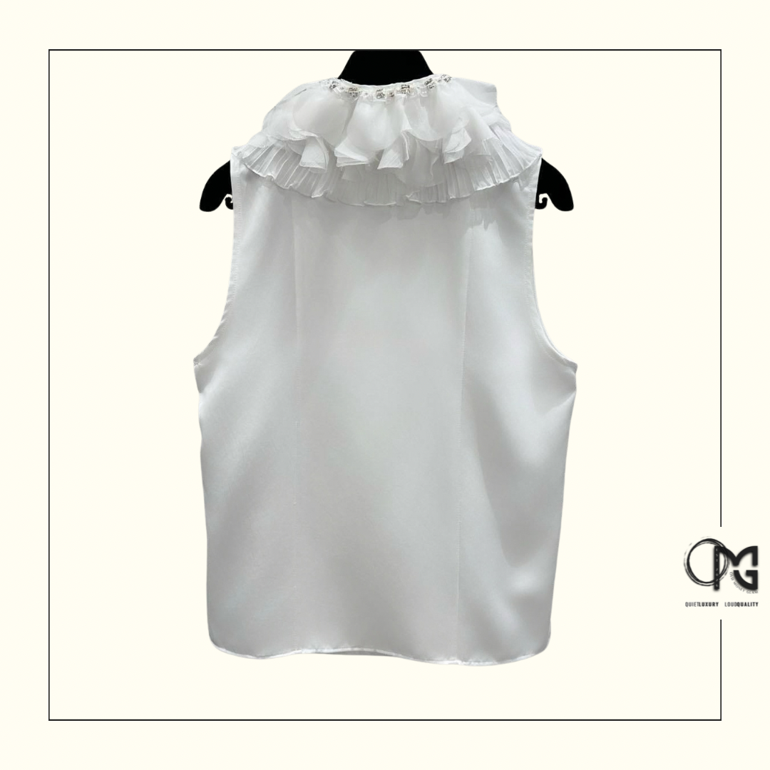 SATIN & SILK MUSLIN TOP