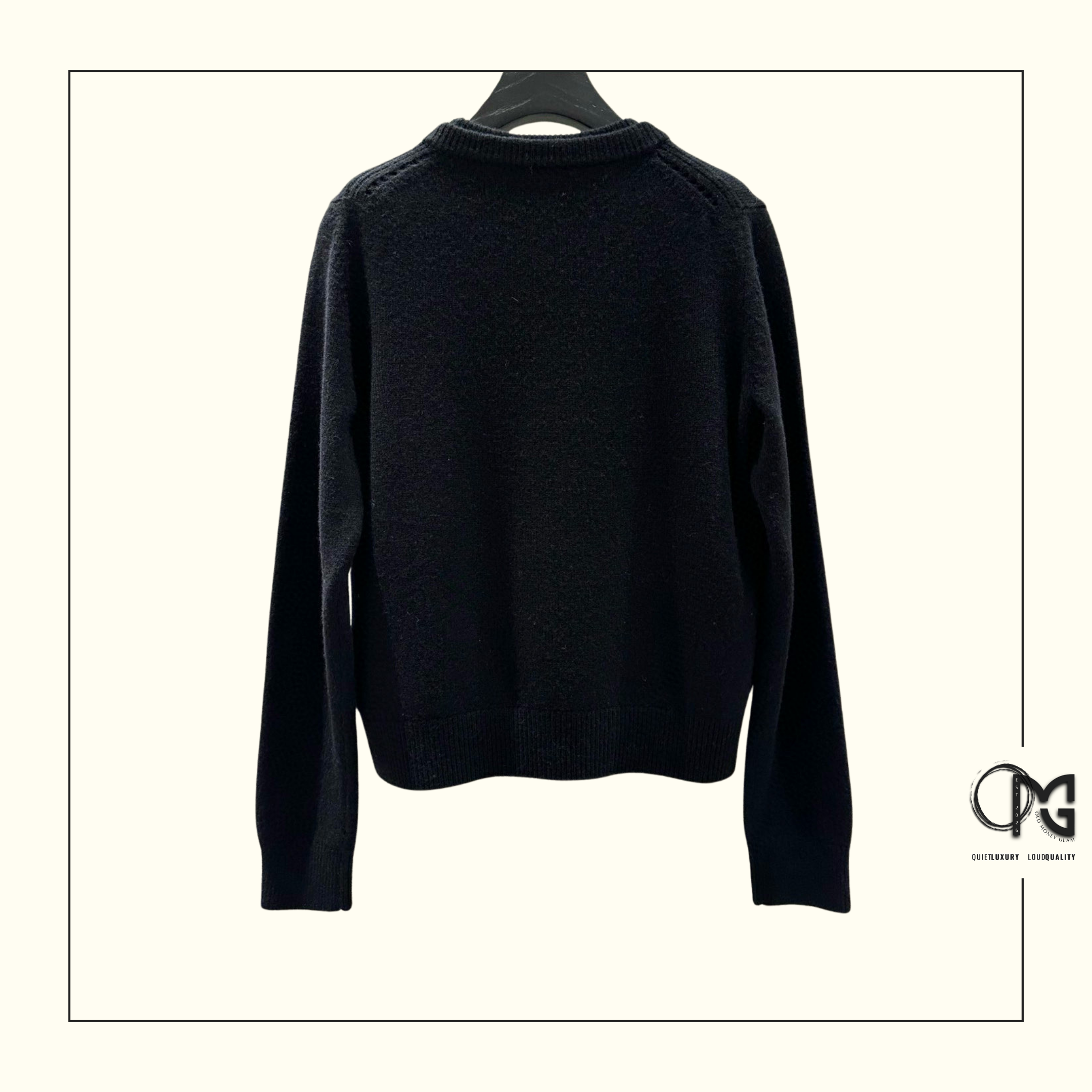 BLACK CASHMERE TWINSET CARDIGAN