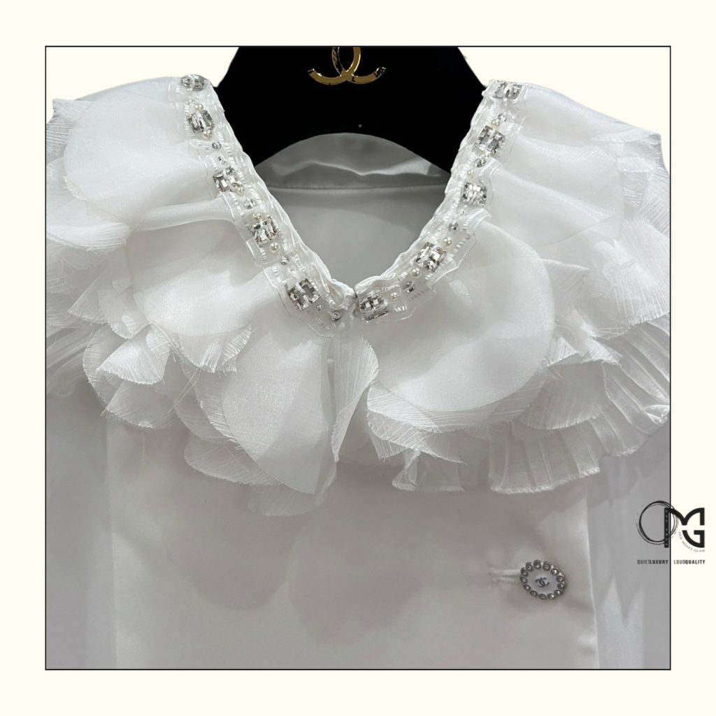 SATIN & SILK MUSLIN TOP