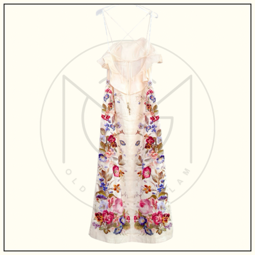 PATIENCE FRILL MIDI DRESS