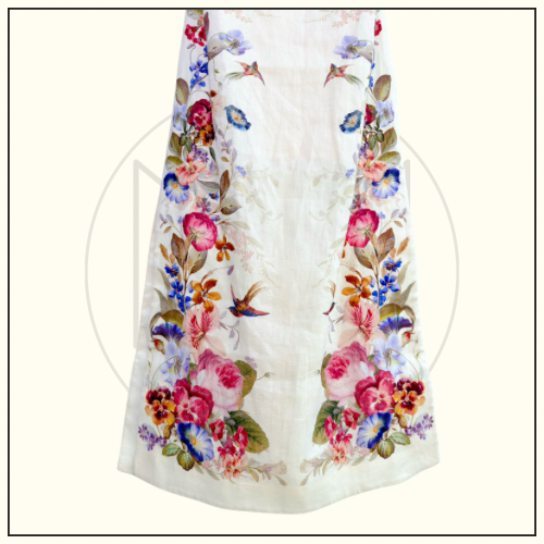 PATIENCE FRILL MIDI DRESS