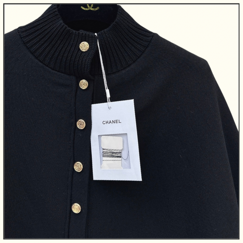 WOOL BLEND CAPE EFFECT CARDIGAN