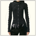 GLITTERED FITTED CARDIGAN
