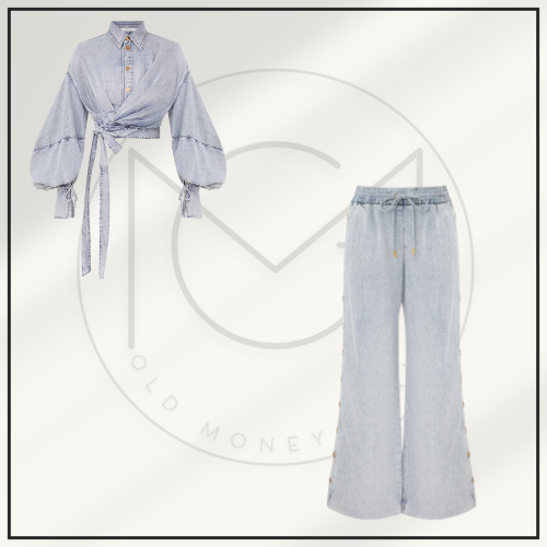 REBELLION DENIM WRAP TOP & PANT