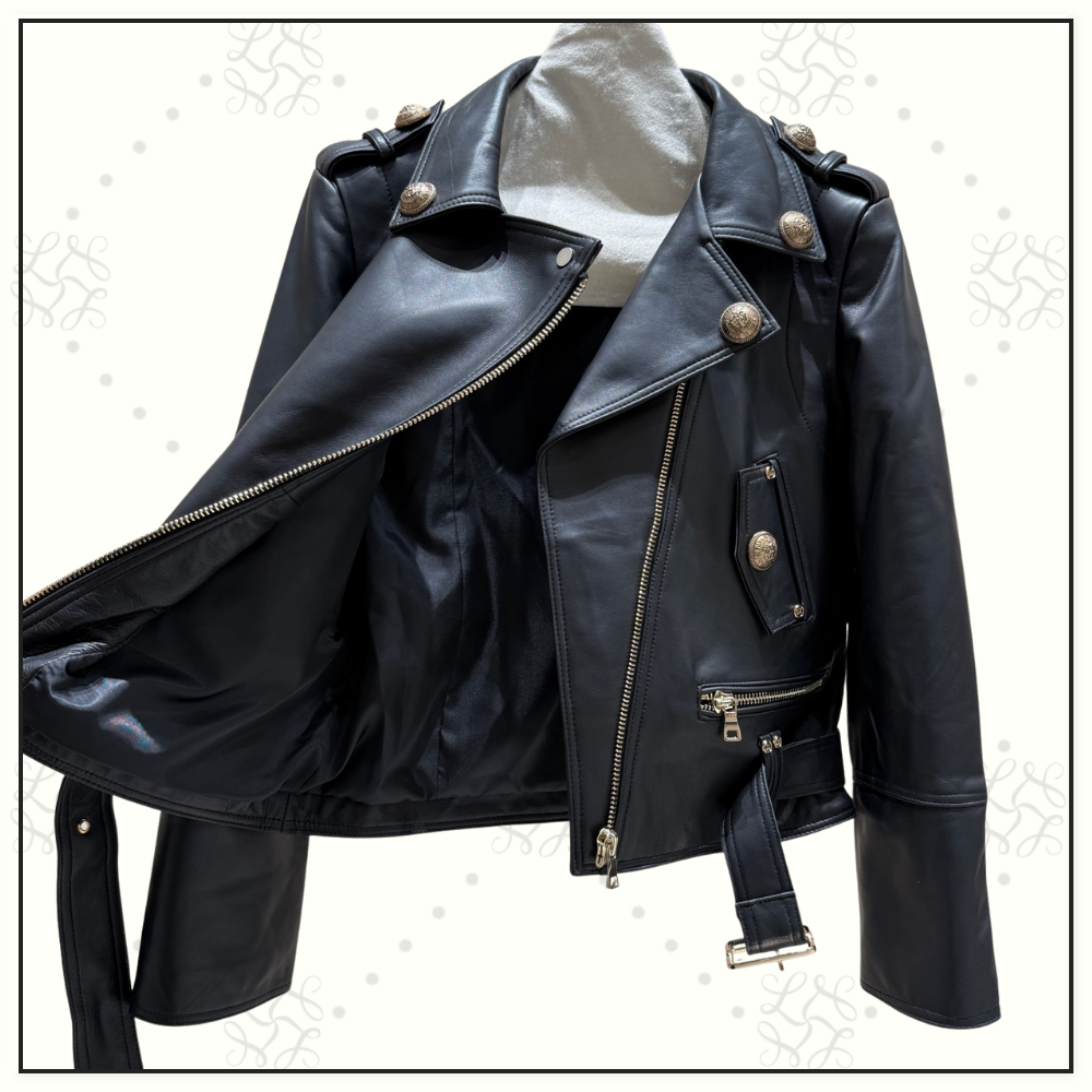 SIGNATURE BIKER LEATHER JACKET