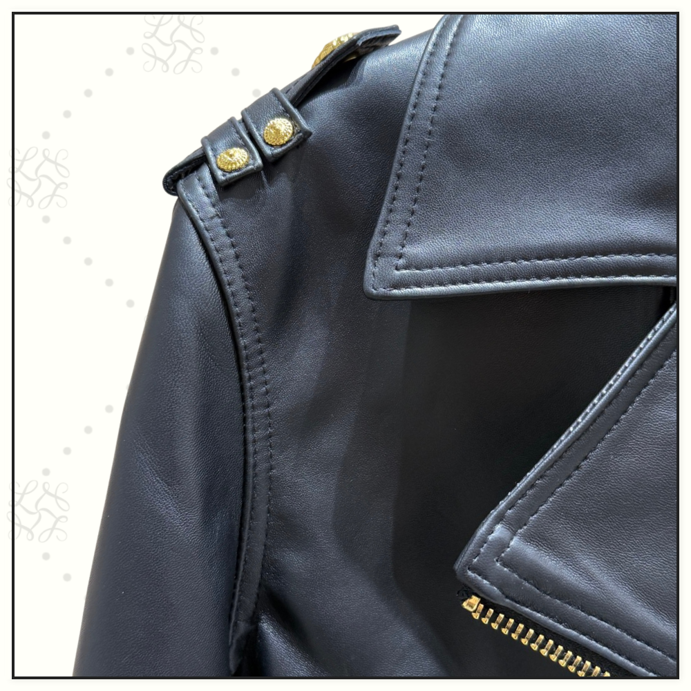 SIGNATURE BIKER LEATHER JACKET