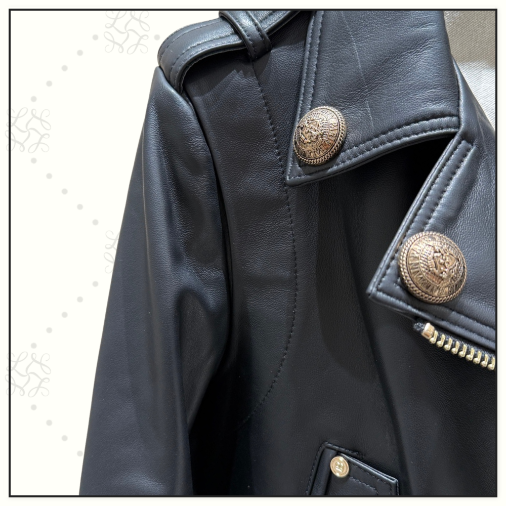 SIGNATURE BIKER LEATHER JACKET