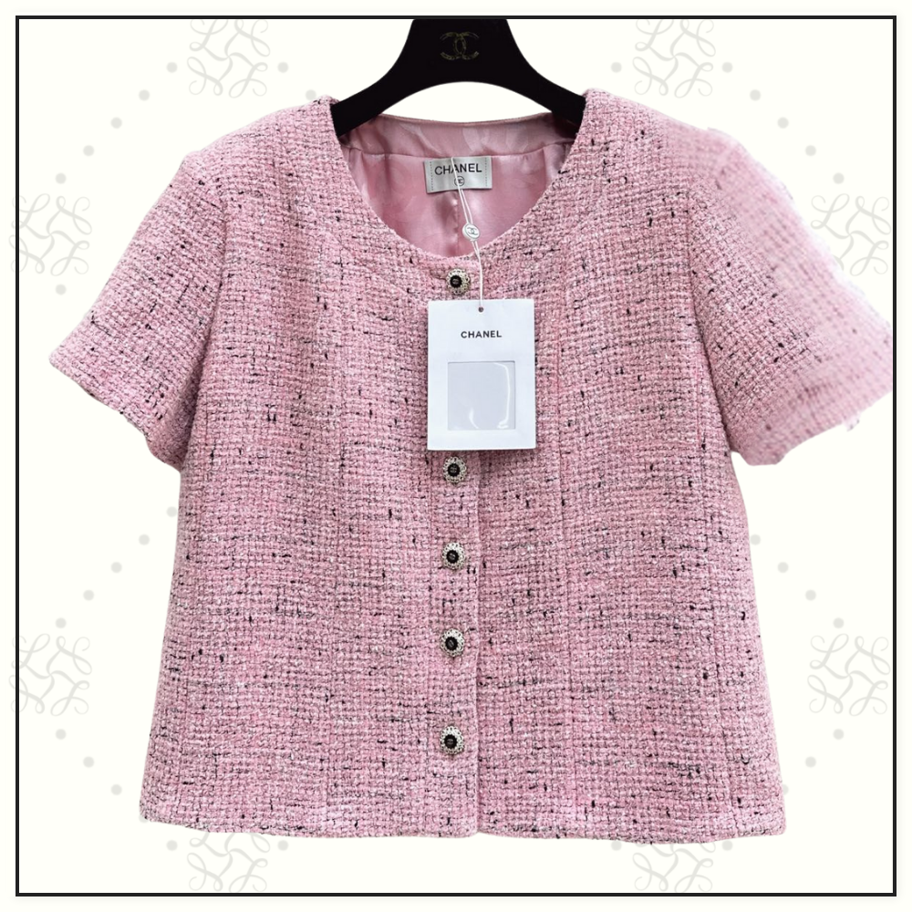 EMBROIDERED TWEED TOP & MINI SKIRT