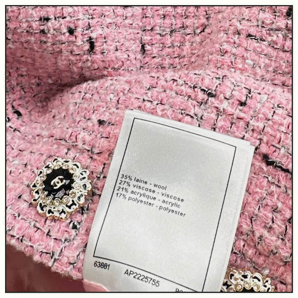 EMBROIDERED TWEED TOP & MINI SKIRT