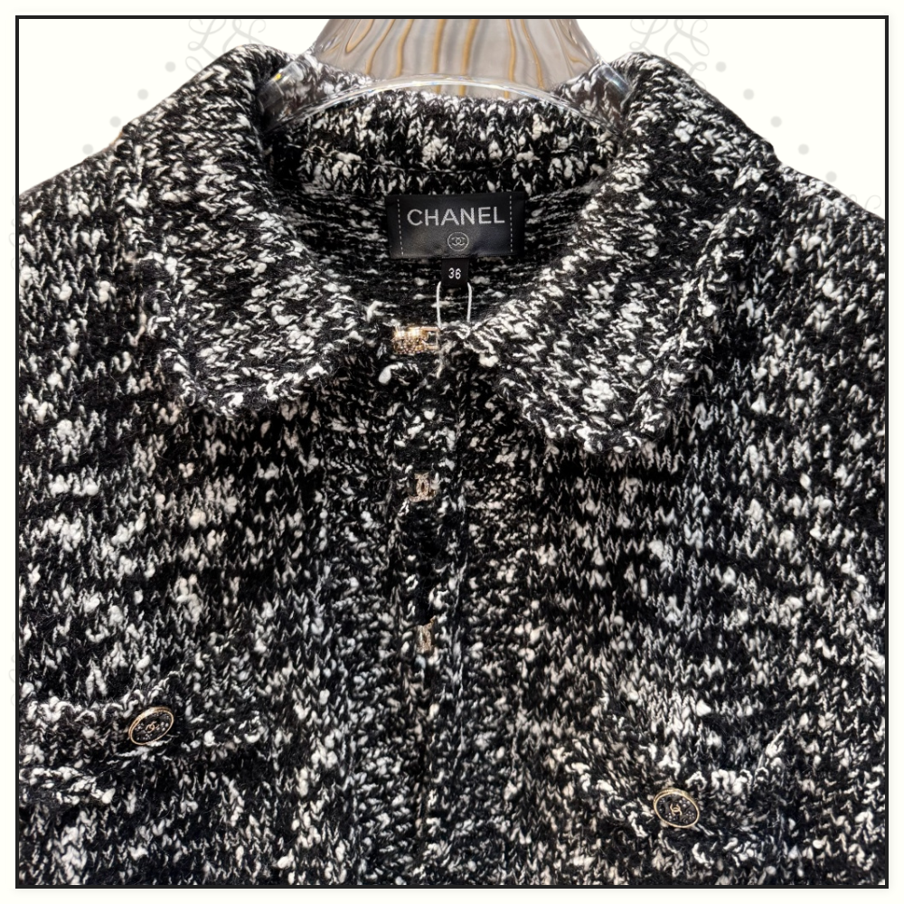 EMBROIDERED MOHAIR JACKET & MINI SKIRT