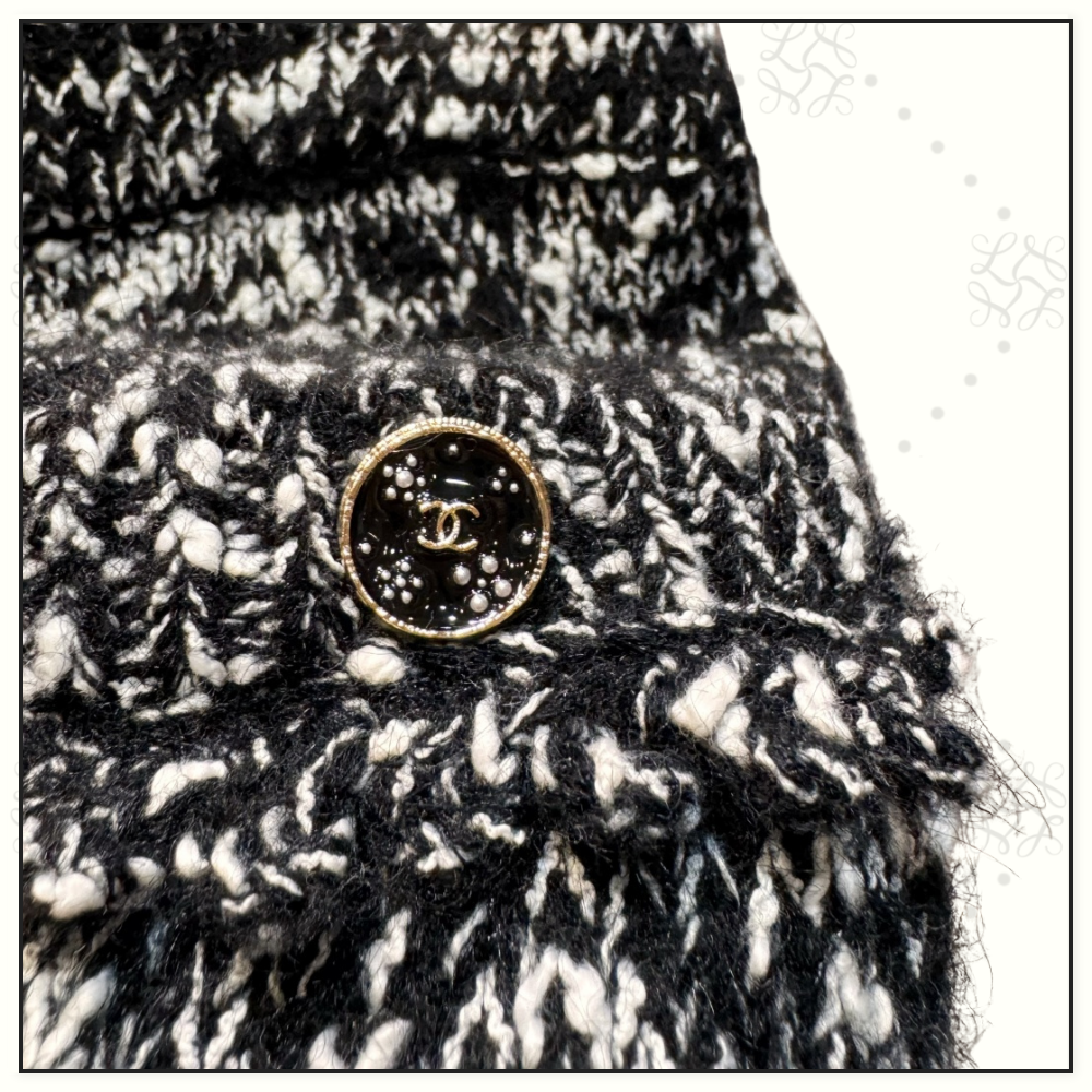 EMBROIDERED MOHAIR JACKET & MINI SKIRT