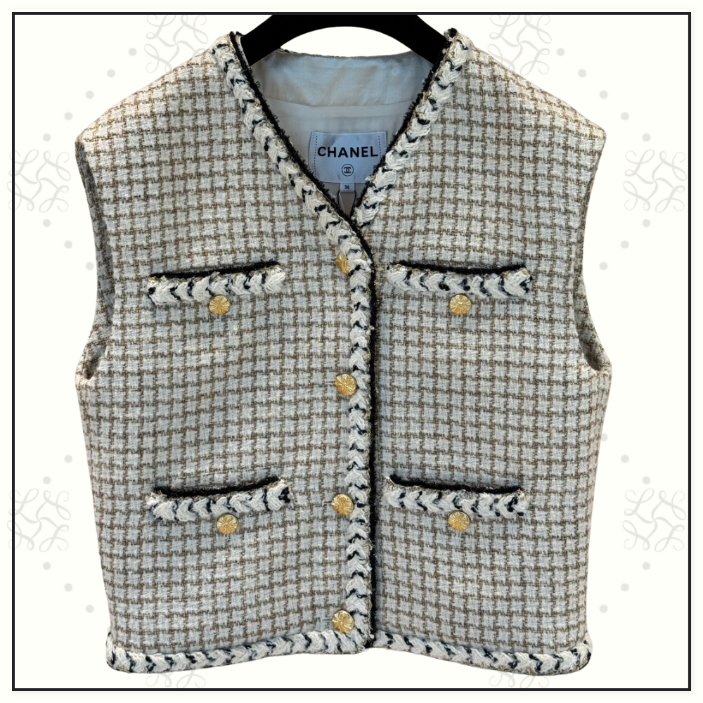 WOOL & MOHAIR TWEED VEST & MINI SKIRT & PENCIL SKIRT