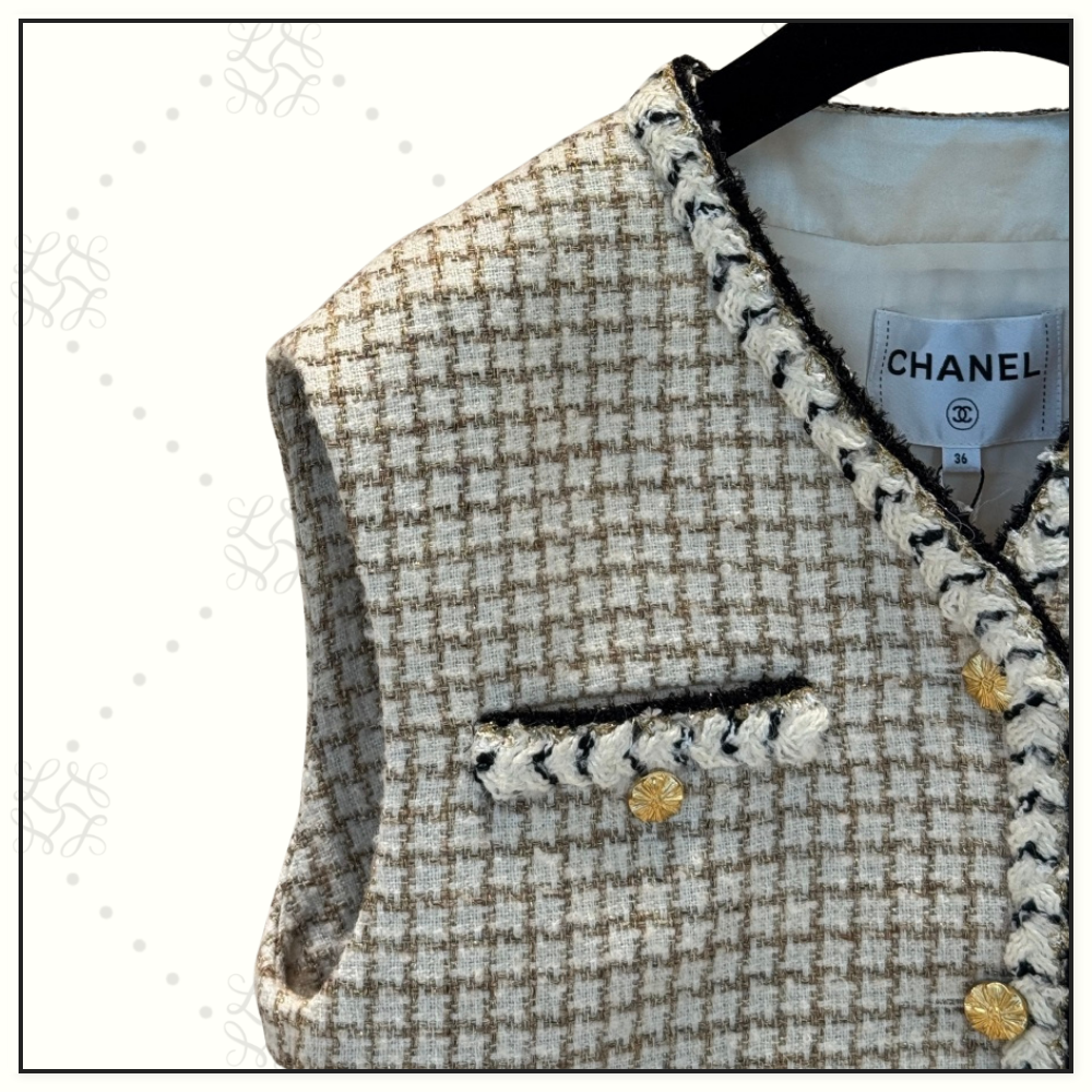 WOOL & MOHAIR TWEED VEST & MINI SKIRT & PENCIL SKIRT