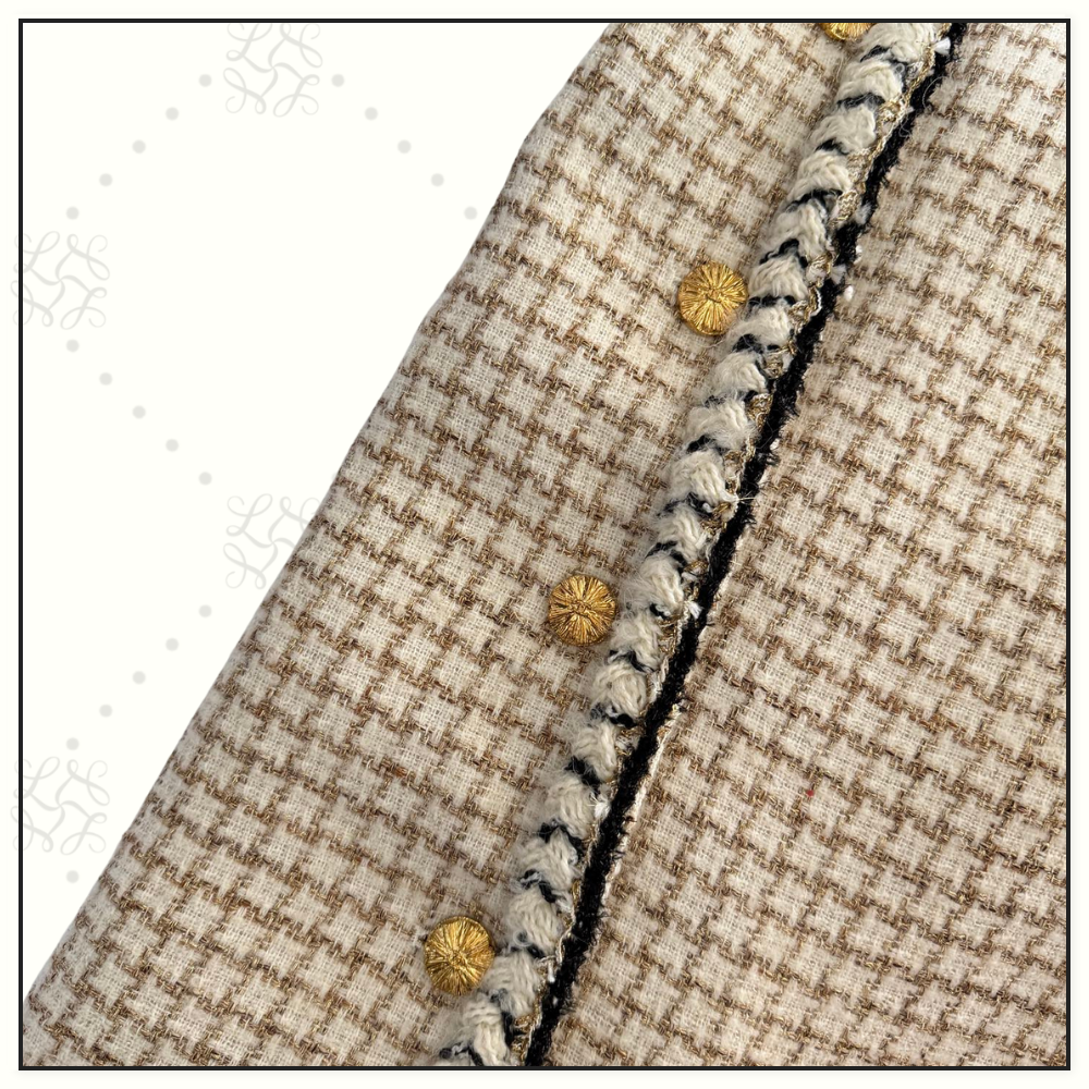 WOOL & MOHAIR TWEED VEST & MINI SKIRT & PENCIL SKIRT