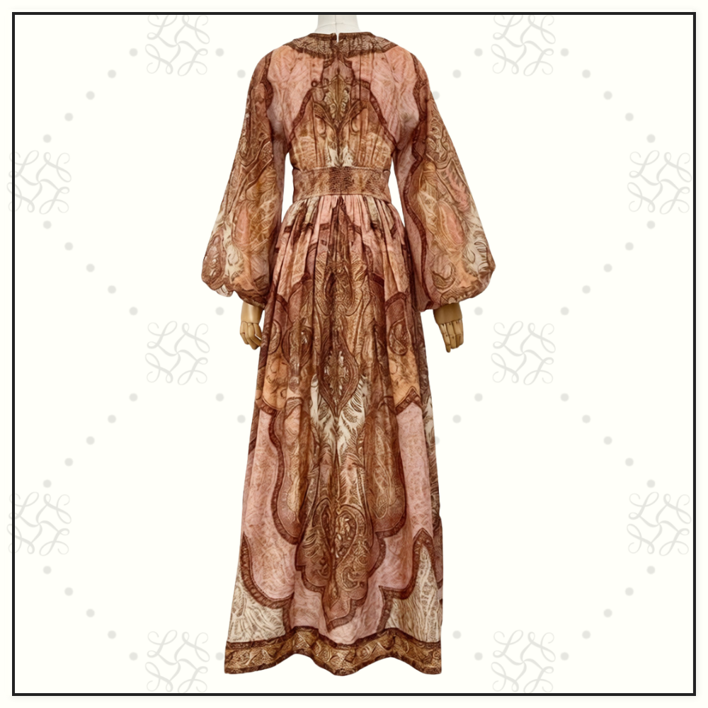 WANDERLUST PLUNGE MIDI DRESS