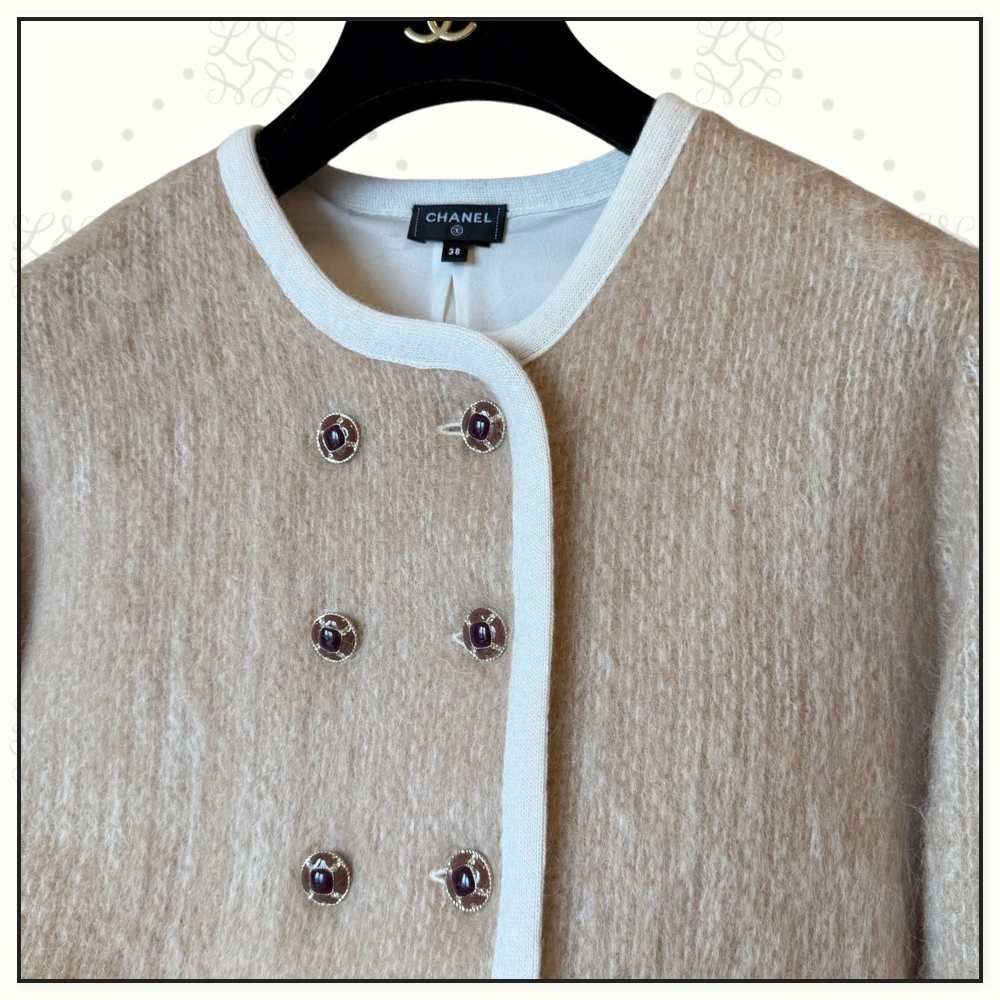 MOHAIR & WOOL JACKET & MINI SKIRT