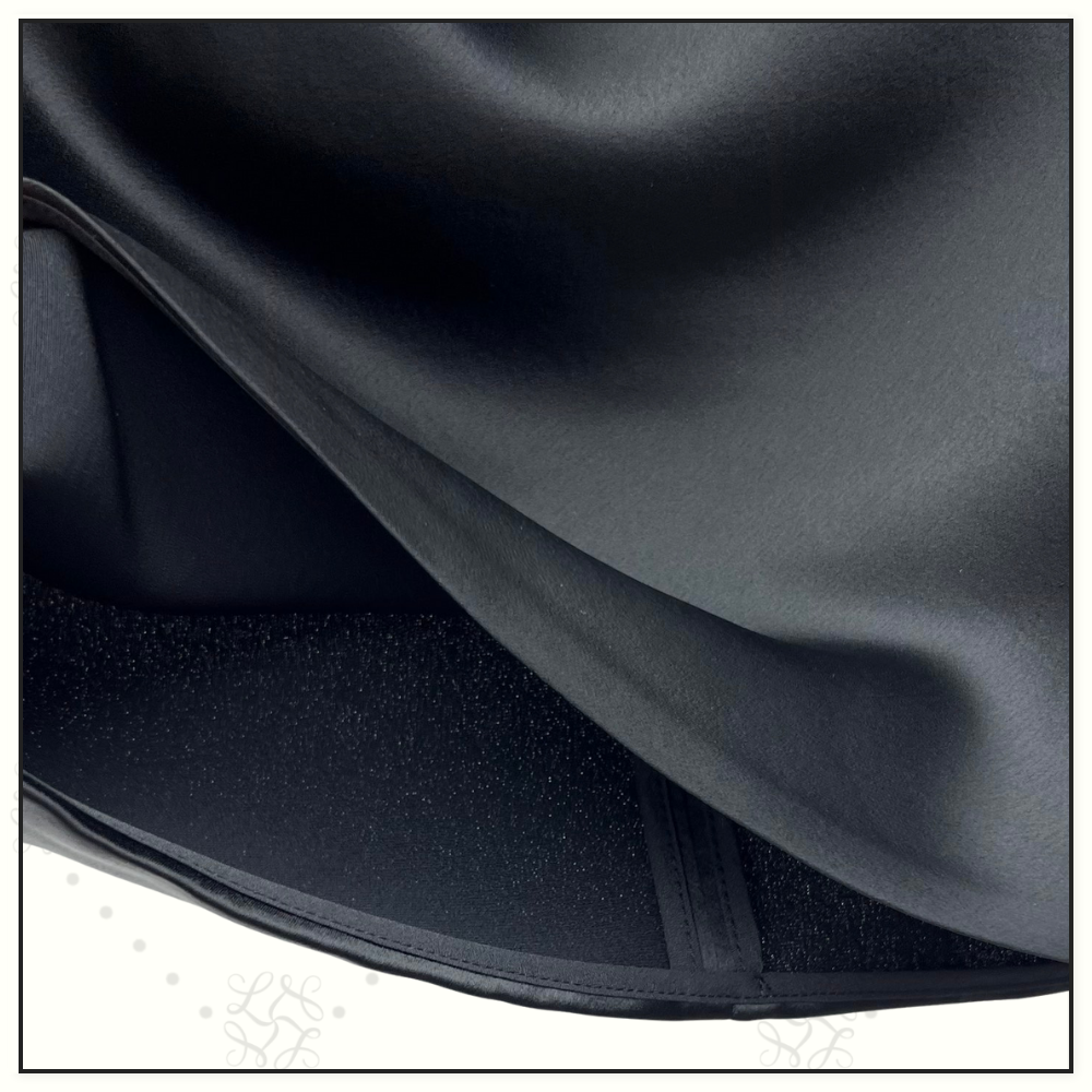 SATIN CROW NECK CROP & PENCIL SKIRT