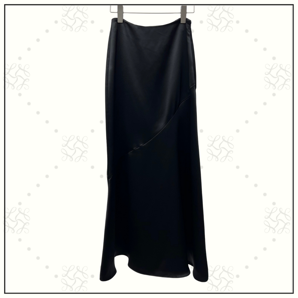 SATIN CROW NECK CROP & PENCIL SKIRT