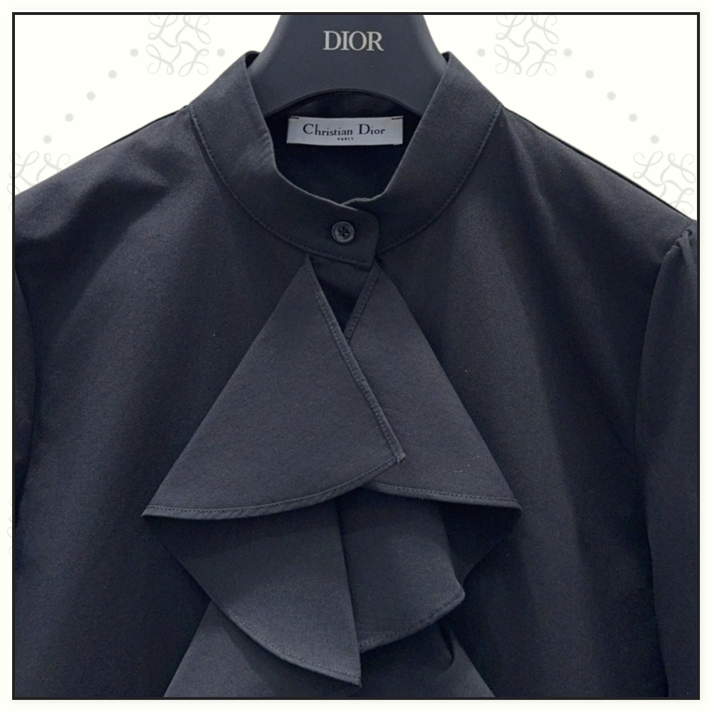 RUFFLE COLLAR SHORT SHIRT