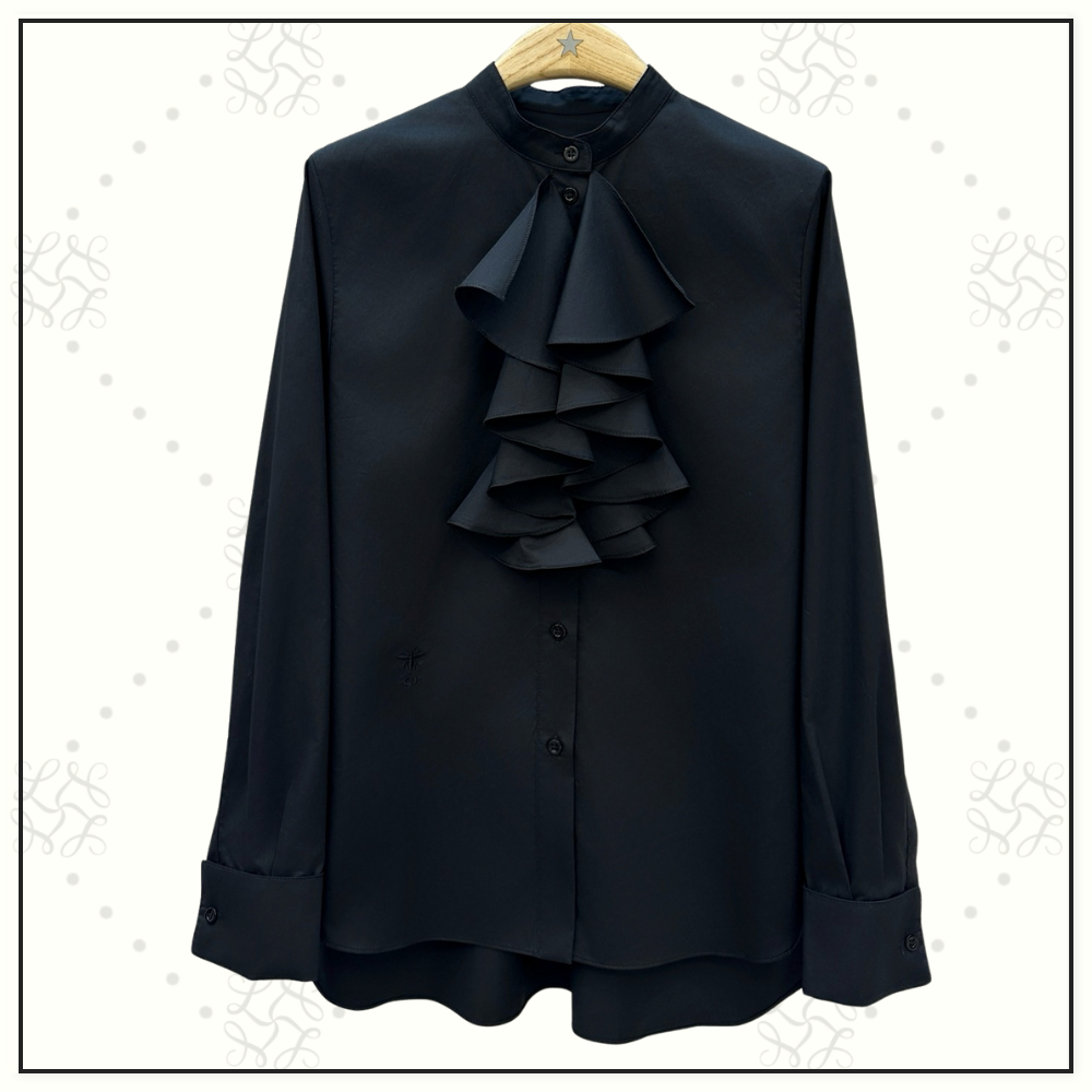 RUFFLE COLLAR SHIRT