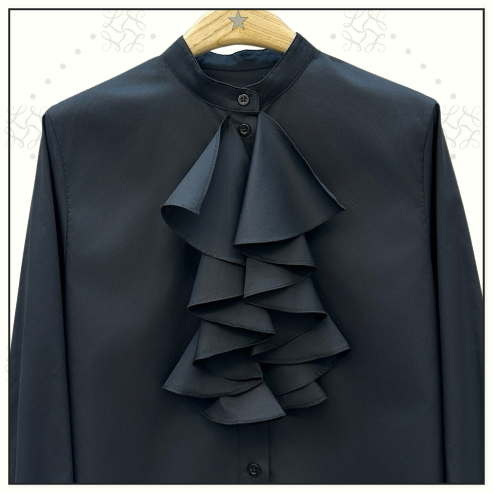 RUFFLE COLLAR SHIRT