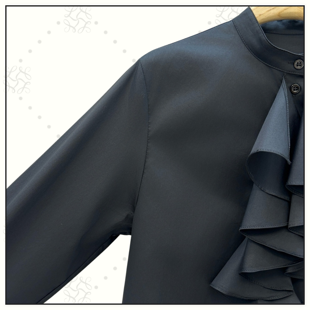 RUFFLE COLLAR SHIRT