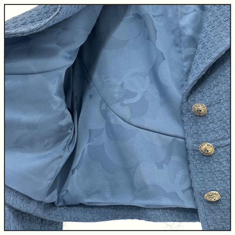 COTTON TWEED CROPPED JACKET