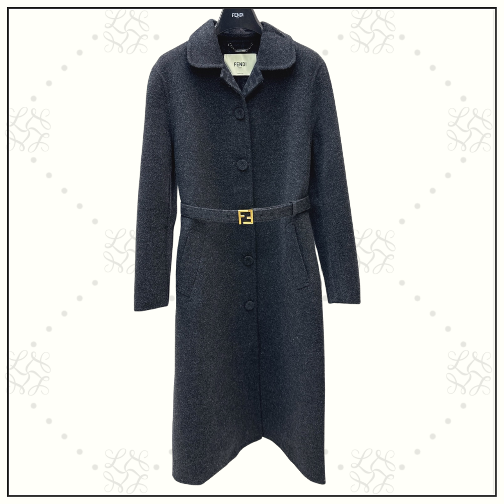 WOOL BELTED COAT DRESS