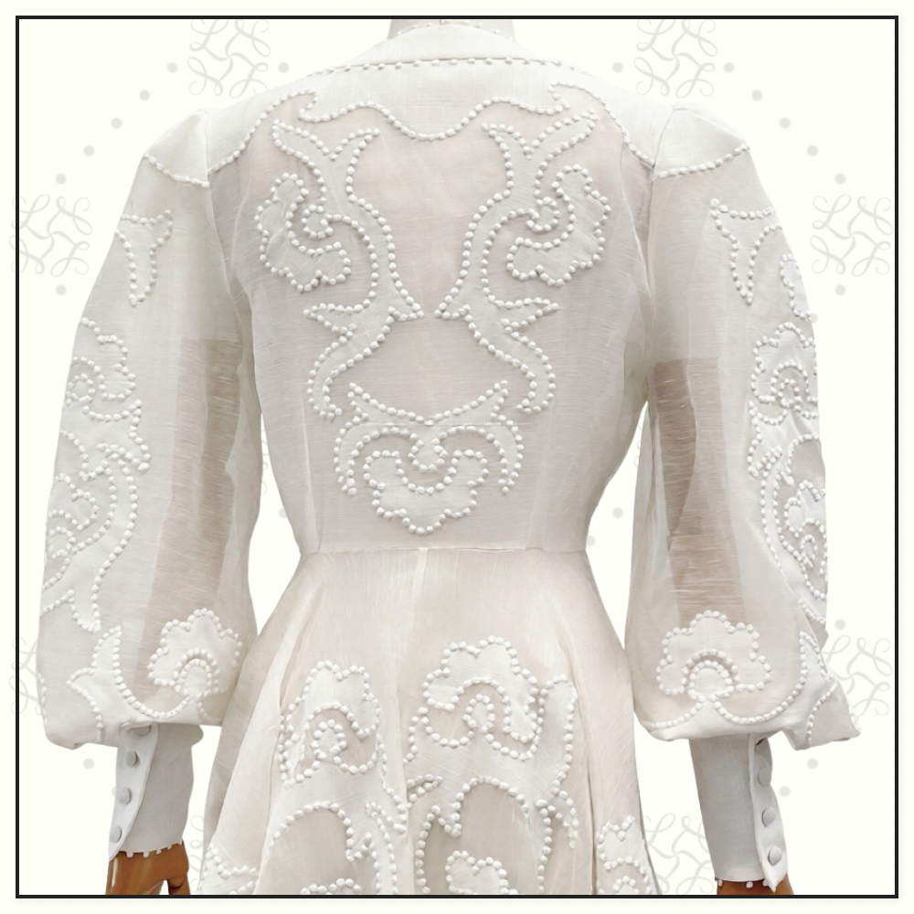 RADIATE APPLIQUÉ FLIP MAXI DRESS