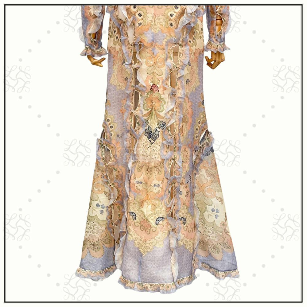 REBELLION SCALLOP MAXI DRESS